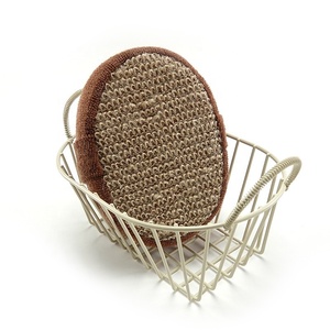 Éponge de bain ovale en jute naturelle en gros pour le soin du corps, éponge exfoliante écologique pour la douche - Product Image 6