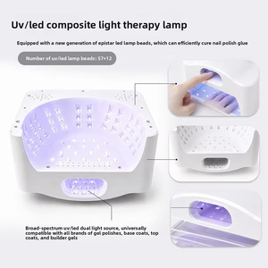 Lámpara UV LED <span class=keywords><strong>de</strong></span> Alta Potencia para <span class=keywords><strong>Uñas</strong></span>, Secado Rápido <span class=keywords><strong>de</strong></span> Gel con Pantalla Digital y Temporizadores, Gran Espacio, para Salón y Hogar - Product Image 6