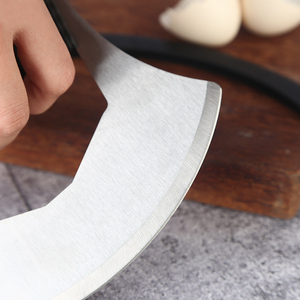 Prodotti di Tendenza 2026 Nuovi Arrivi Mezzaluna Tagliapizza Coltello a Dondolo con Lama Affilata Singola e Fodero - Product Image 6