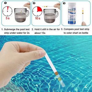 50 bandelettes de test de chlore et de pH multifonctionnelles 5 en 1 pour piscine et spa, outil de mesure de la dureté de l'eau - Product Image 5