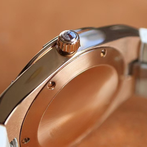 Montre sportive pour femme avec bracelet en cuir blanc, boîtier en or rose, automatique, date, nouvelle collection 2026, élégante, étanche - Product Image 3