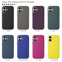 Coque de téléphone en silicone liquide JOYPORODO S040 pour iPhone 16 Pro Max Plus avec protection magnétique antichoc