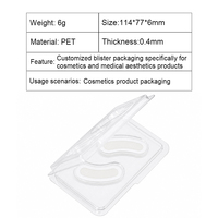 Boîte de protection en PET transparent pour outils d'esthétique médicale, étui souple pour masques cosmétiques, plateau d'emballage robuste en PET