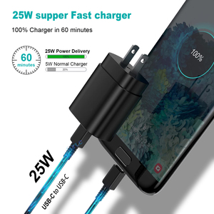 Cargador de Pared Universal Ecológico de <span class=keywords><strong>Carga</strong></span> Súper Rápida de 25 W PD 3.0 Tipo-C para S22/S23/S24 Ultra con Enchufe Europeo - Product Image 2