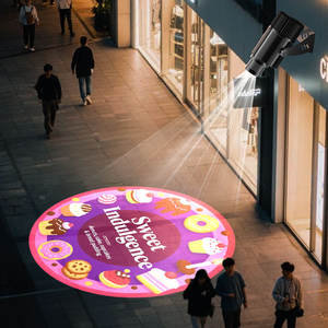 Logo personnalisé Gobo projecteur extérieur étanche 40W-200W LED affichage publicitaire lumières Stop avertissement flèche lumière stand boutique signe - Product Image 1
