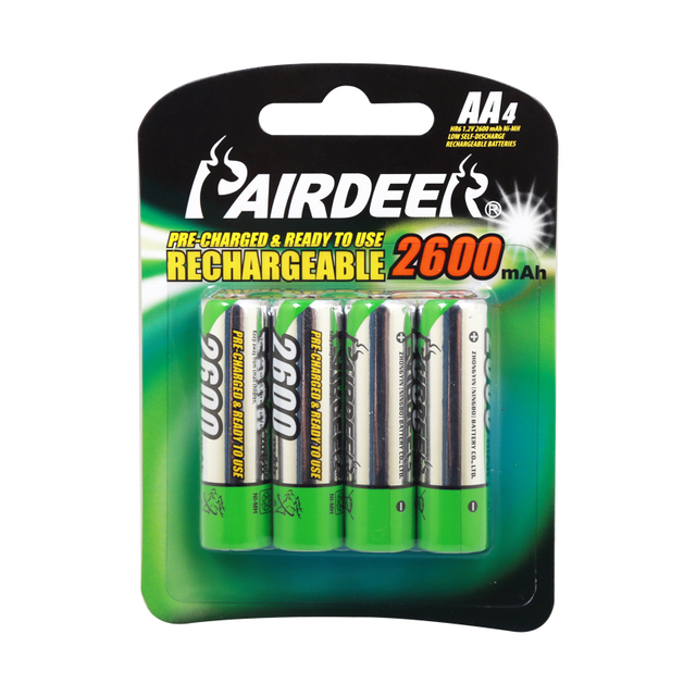 Latest Product Factory Supply Nimh Aa 100mah 1.2v Aa Rechargeable Battery