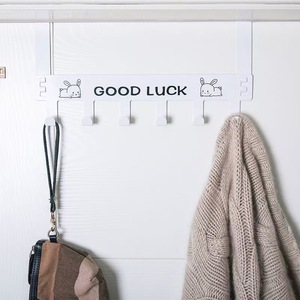 ตะขอแขวนประตูดีไซน์กระต่าย 5 ตะขอ แบบถอดได้ สำหรับแขวนเสื้อผ้าและกระเป๋า - Product Image 1