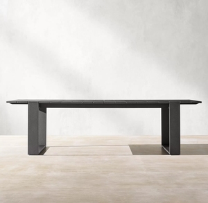 Hiện Đại Nhôm Ngoài Trời 10 Chỗ Ngồi Bàn Ghế Kim Loại Bền Sân Vườn Đồ Nội Thất 11 Mảnh Ăn Bộ - Product Image 4