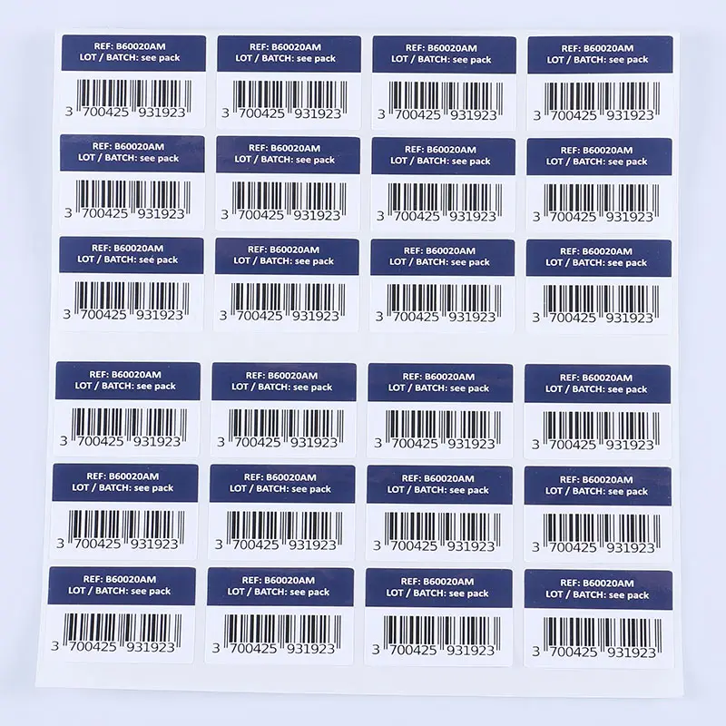 Costom Dicetak Keamanan Acak Barcode Label Stiker Serial Berurutan Qr Kode Stiker