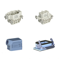Lot de connecteurs lourds HDC HE 6 mp 1873530000,HDC HE 6 FC 1873520000 HDC 6P + E similaire à Rockstar Weidmuller