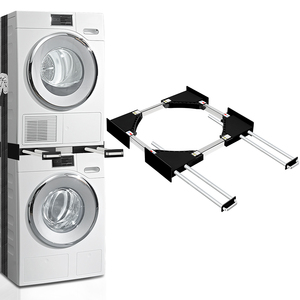 Kit de apilamiento para lavadora con marco de embalaje para envío por correo, placa extraíble y encimera extensible, para lavadora-secadora intermedia - Product Image 1