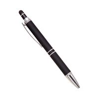 Pena Stylus 2 in 1 logam logam aluminium karet kustom pulpen logam bolpoin Promosi
