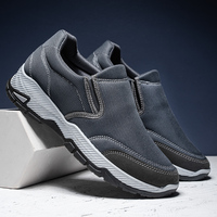 Chaussures décontractées confortables pour hommes, mocassins, chaussures homme noires, chaussures à enfiler pour hommes