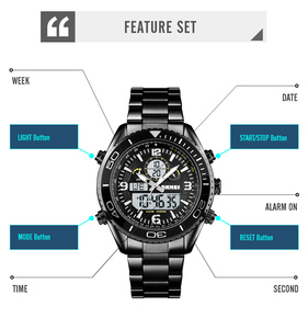Reloj Despertador Digital Skmei Company 1600, Resistente al Agua 3 ATM, Movimiento Japonés, Relojes de Cuarzo - Product Image 6