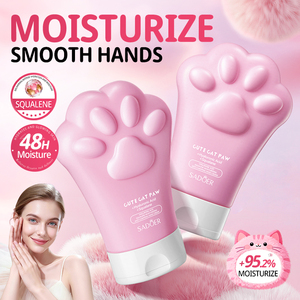Crème pour les mains SADOER Patte de Chat OEM ODM avec Acide Hyaluronique & Squalane 80g Hydratante Anti-gerçures Adoucissante pour la Peau - Product Image 2