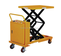 Haoke 1000kg 2000kg Table élévatrice lourde Double ciseaux Style moto Table élévatrice électrique à vendre