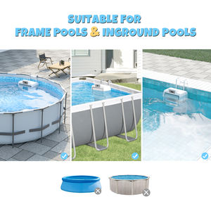 Entrenador de Natación para Piscinas Infinitas, Generador de Olas Ajustable, Bomba de Chorro para Natación, Construcción de Acero Inoxidable y Plástico para Piscinas con Marco - Product Image 6