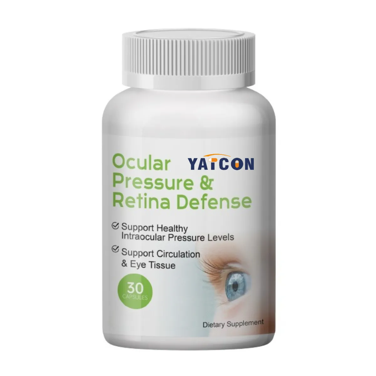 Suplemento ocular de defensa de la retina y la presión ocular de etiqueta privada para apoyar la cápsula de niveles de presión intraocular saludables