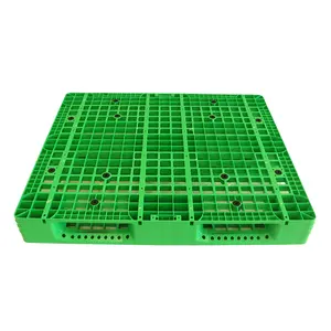 HDPE Steel Reinforced and Stackable Single Face Grid Euro Plastic Pallet