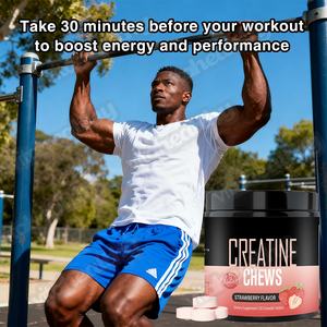 Vitaheathy OEM/ODM di creatina di prima scelta mastica compresse di creatina biologica compresse da masticare per adulti pastiglie di creatina masticabili fruttate - Product Image 5