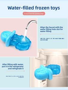 Jouets pour animaux de compagnie, jouets interactifs à mâcher pour chiens, pour le nettoyage des dents, glacé pour congélateur d'été, sucette en TPR luxueuse et durable, fournitures pour animaux de compagnie - Product Image 4