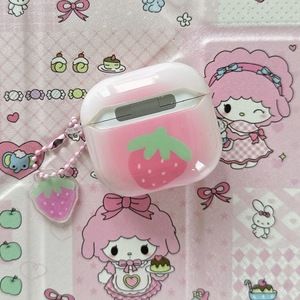 Funda Protectora para Auriculares AirPods 4/3 con Diseño de Fresa Degradada, Modelo Nuevo, Compatible con Auriculares Inalámbricos Apple, Funda Suave - Product Image 2