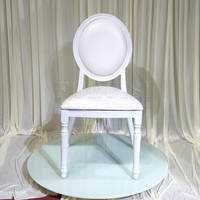 Chaise de banquet empilable à bon prix pour mariage, structure métallique, couleur blanche, chaise d'événement en promotion