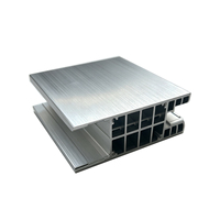 Rail de guidage plat à rainures longues en aluminium extrudé, profil de base haute rigidité pour module d'onduleur industriel