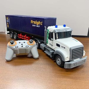 Sept 2.4G 1:12 9ch <span class=keywords><strong>RC</strong></span> điều khiển từ xa container Xe tải mô hình đồ chơi với ánh sáng âm nhạc - Product Image 2