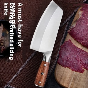 Cuchillo de Cocina Moderno, Acero Inoxidable 4Cr13, 20 cm, Mango de Madera de Peral, Ambidiestro, Apto para Lavavajillas - Product Image 2