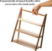 Ensemble de présentoir à desserts multi-usages avec étagère à gâteaux en bois pour la décoration, support de service à 3 niveaux