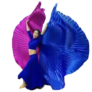 Accept DIY different color unisex Carnival belly dancing performance isis wings for adult