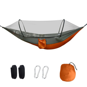 <span class=keywords><strong>Hamac</strong></span> portable <span class=keywords><strong>en</strong></span> polyester haute résistance avec moustiquaire pour le camping, la randonnée, la pêche et les moments <span class=keywords><strong>de</strong></span> détente <span class=keywords><strong>en</strong></span> extérieur - Product Image 5