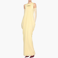 Robe longue élégante sans manches Bettergirl Fashion, nouvelle collection été 2026, col rond plissé, robe décontractée en tricot