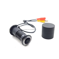 Caméra de sécurité filaire 4-en-1 AHD TVI CVI CVBS HD 1080P pour visiophone couleur, caméra de porte fisheye 180 degrés 2MP