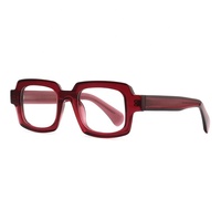 Gafas Ópticas de Montura Completa, Diseño Vintage, Logotipo Personalizado, Acetato Grueso Biselado, Rectangulares para Hombre, Ecológicas y Ligeras, en Oferta