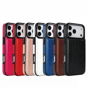 Funda de Cuero Retro para Teléfono con Ranuras para Tarjetas, Funda Magnética de Cuero PU para iPhone 17 AIR 16 15 14 Pro Max - Product Image 2