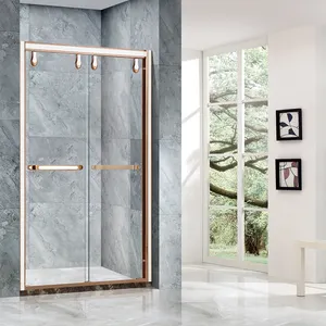 钢化玻璃秋千浴室淋浴门/浴屏幕