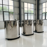 Cylindre de transfert de chaleur à isolation thermique pour huile, avec contrôle de température, en acier inoxydable, pour dispersion.