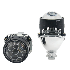 Phares de Projecteur Bi-xénon HID <span class=keywords><strong>Mini</strong></span> Voiture Chaud DEAO, Lentille en Nid d'Abeille pour Rétrofit Bleu Universel 2.5 Pouces Kit H1 - Product Image 1