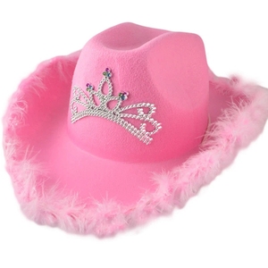 <span class=keywords><strong>Sombrero</strong></span> de Vaquera <span class=keywords><strong>Rosa</strong></span> con Luces LED para Mujer, Estilo Occidental, para Fiesta de Cumpleaños, <span class=keywords><strong>Sombrero</strong></span> de Vaquera Brillante con Luces - Product Image 3