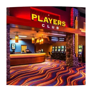 High Durability Fireproof Gaming Club Poker Room Casino Carpet