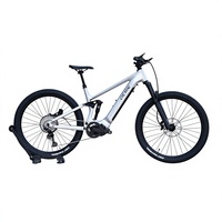 Vélo électrique EM6 (3ème génération) avec suspension intégrale M6100/12S+M430/500W 48V, prix bas, 29 pouces, vélo hybride électrique en alliage d'aluminium EMTB