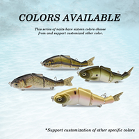 Leurre de pêche multi-articulé, type swimbait, effet hareng 3D, leurre dur segmenté