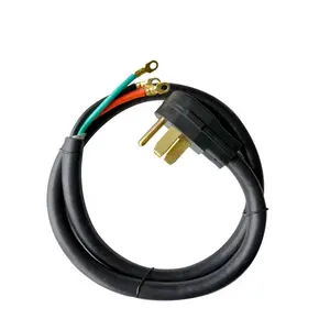 395 4 Prong Wire Range Cord 40 AMP 250 Volts 8AWG & 10AWG Range Cord with Dryer Plug, Dryer Power Cord