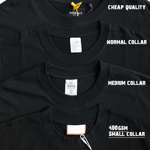 Áo thun trơn chấ<span class=keywords><strong>t</strong></span> liệu cotton dày 400 gsm, 100% cotton, kiểu dáng rộng, phong cách đường phố, áo thun trơn may sẵn - Product Image 2