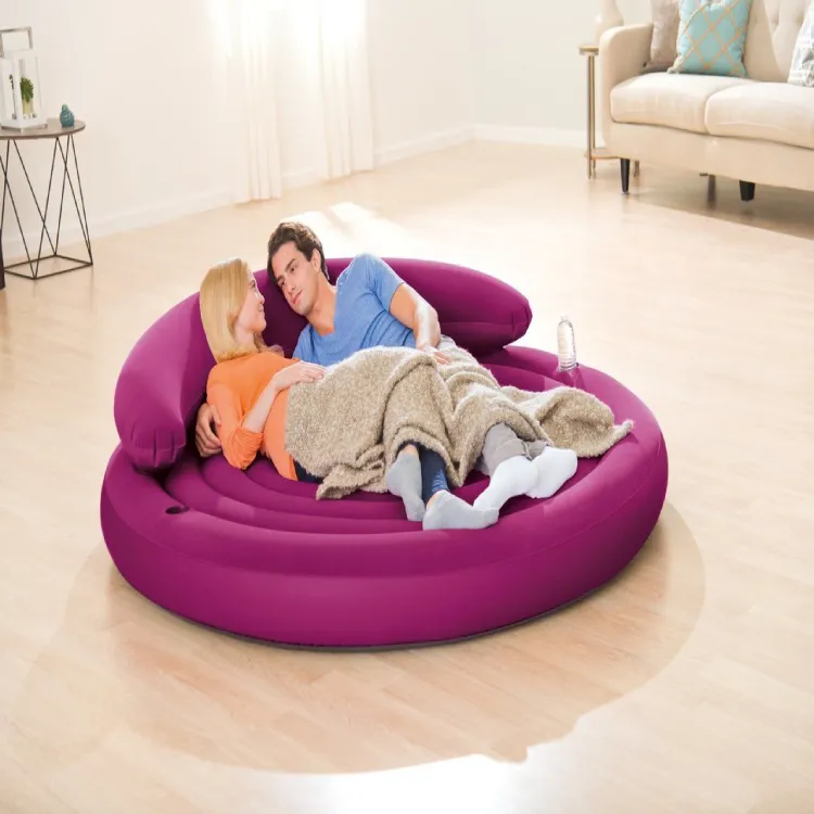 Intex 68881 Guest Bed 191 × 53センチメートルRound Inflatable Daybed Ultra Lounge Sofaベッド