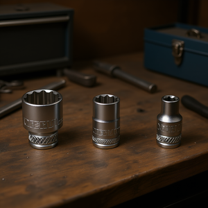 Fervi Polygonal <b>Socket</b> Wrench Normal Series 12mm 10mm <b>8mm</b> Chrome Vanadium Steel - Product Image 3