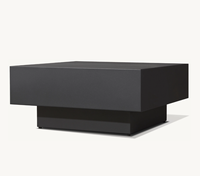 Usine de CAPE TOWN best seller Table basse carrée en aluminium pour l'extérieur Table de jardin en alliage d'aluminium Table à thé en métal pour terrasse de villa