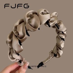 Accesorios para el Cabello Otoño 2025, Diadema de Tela Plisada con Burbujas, Diseño de Hada, Hecha a Mano - Product Image 3